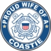 Proud Wife of a Coastie U.S. Coast Guard Round Decal
