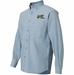 Proud Wife of a Marine U.S. Marine Corps Embroidered Denim Long Sleeve Shirt
