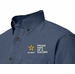 Proud Wife of a Soldier U.S. Army Embroidered Denim Long Sleeve Shirt