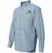 Proud Wife of a Soldier U.S. Army Embroidered Denim Long Sleeve Shirt