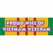 Proud Wife of Vietnam Veteran Decal
