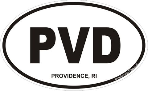 Providence Rhode Island Oval Sticker