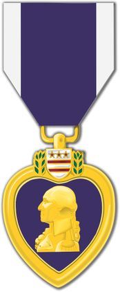 Purple Heart Medal Decal Sticker
