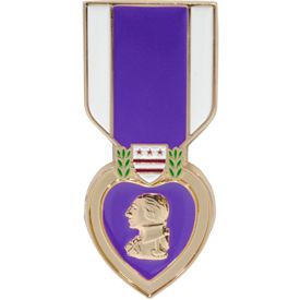 Purple Heart Medal Hat Pin - 1 5/8"