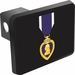 Purple Heart Medal Hitch Cover