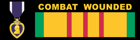 Purple Heart Medal Vietnam Bumper Sticker
