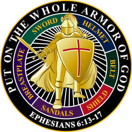 Put on the Whole Armor of God Decal (Black)