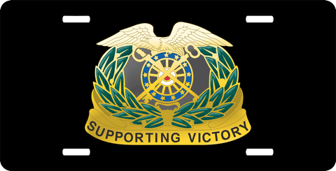 Quartermaster Regiment License Plate