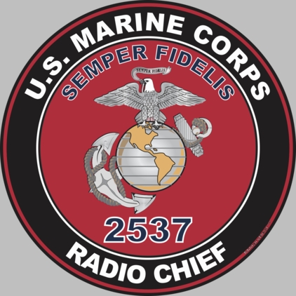 U.S.M.C. MOS 2537 Radio Chief Decal
