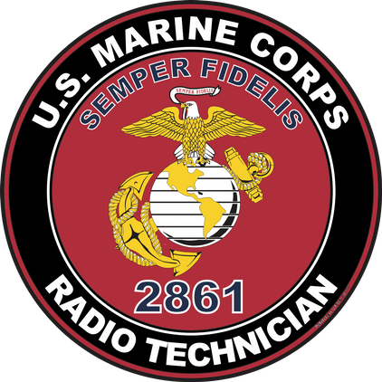 U.S.M.C. MOS 2861 Radio Technician Decal