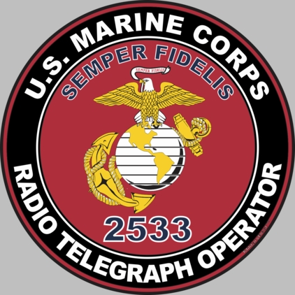 U.S.M.C. MOS 2533 Radio Telegraph Operator Decal
