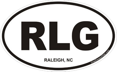 Raleigh North Carolina Oval Decal