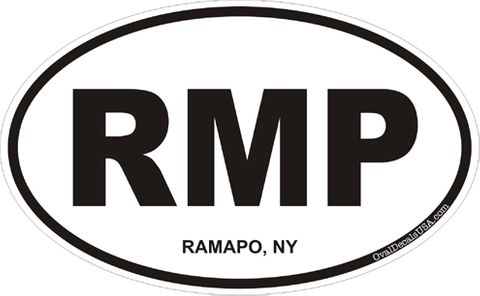 Ramapo New York Oval Decal