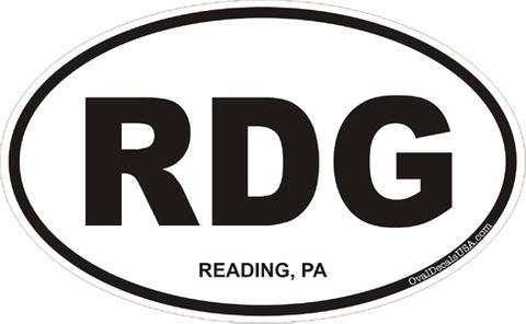 Reading Pennsylvania Oval Decal