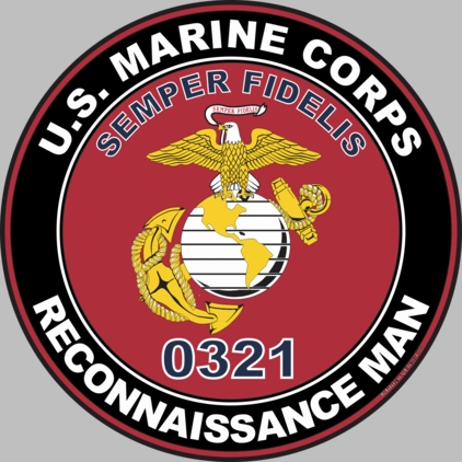 U.S.M.C. MOS 0321 Reconnaissance Man Decal