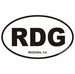 Redding California Oval Decal