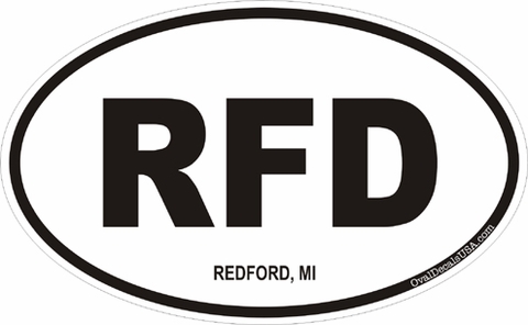 Redford Michigan Oval Decal