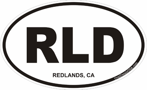 Redlands California Oval Decal