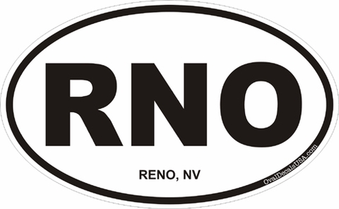 Reno Nevada Oval Decal
