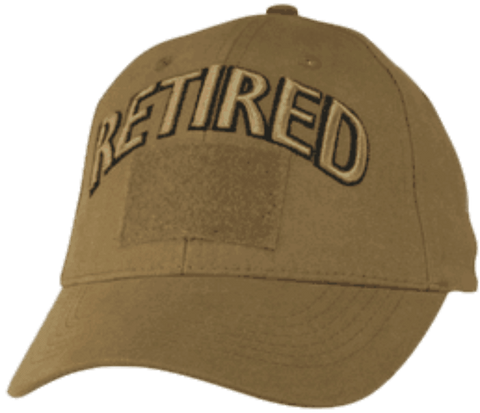 Retired Coyote Brown Cap With Hook And Loop Front