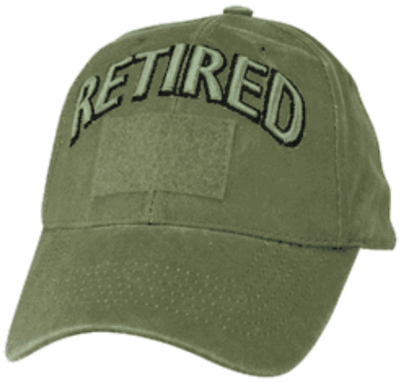 Retired Od Green Cap With Hook And Loop Front