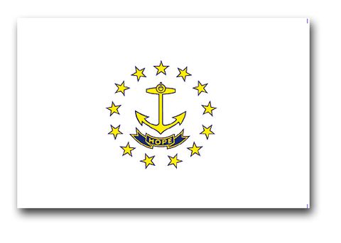 RHODE ISLAND 3 x  5 NYLON  STATE  FLAG