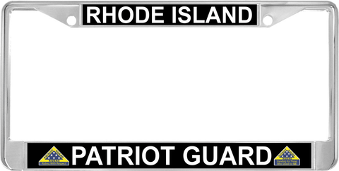 Rhode Island Patriot Guard Automobile License Plate Frame