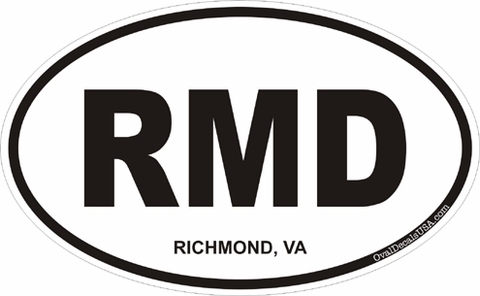 Richmond Virginia Oval Decal