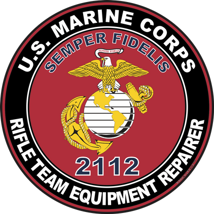 U.S.M.C. MOS 2112 Rifle Team Equipment Repairer Decal