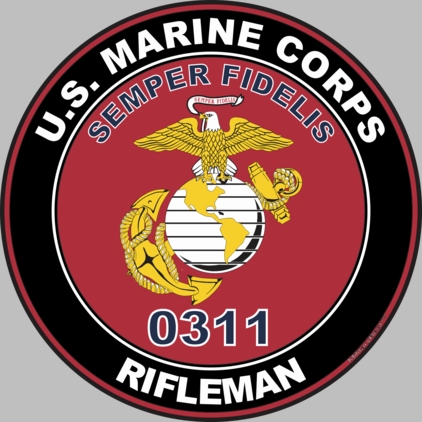U.S.M.C. MOS 0311 Rifleman Decal