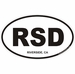 Riverside California Oval Decal