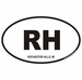Rochester Hills Michigan Oval Decal