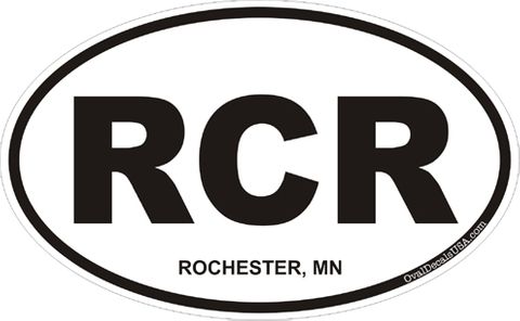 Rochester Minnesota Oval Decal