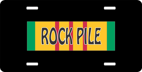 Rock Pile Vietnam License Plate