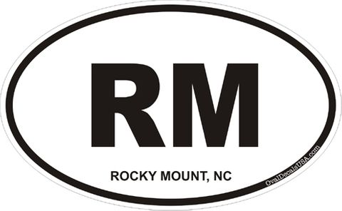 Rocky Mount North Carolina Oval Decal