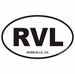 Roseville California Oval Decal