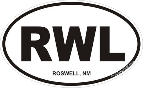 Roswell New Mexico Oval Decal