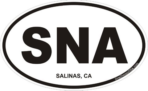 Salinas California Oval Decal