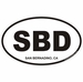 San Bernadino California Oval Decal