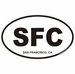 San Francisco California Oval Decal