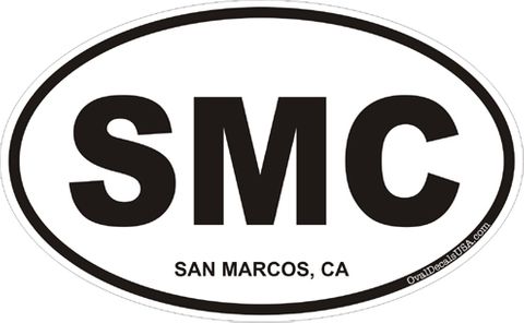 San Marcos California Oval Decal