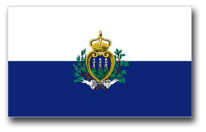 San Marino Flag Vinyl Transfer Decal