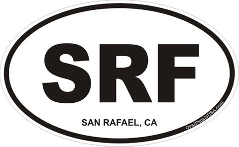 San Rafael California Oval Decal