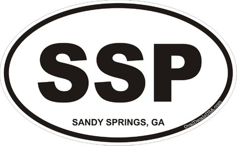Sandy Springs Georgia Oval Decal