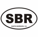 Santa Barbara California Oval Decal