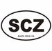 Santa Cruz California Oval Decal