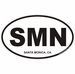 Santa Monica California Oval Decal