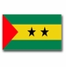 Sao  - Tome Principe Flag Vinyl Transfer Decal