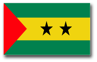 Sao  - Tome Principe Flag Vinyl Transfer Decal