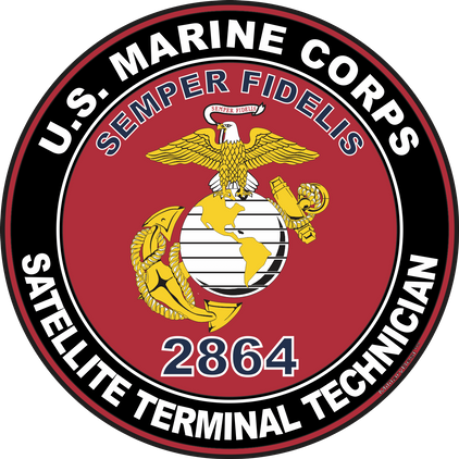 U.S.M.C. MOS 2864 Satellite Terminal Technician Decal